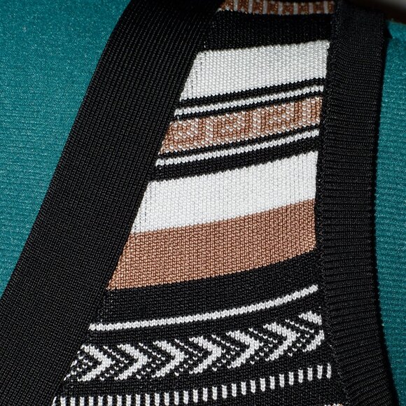 Karen Millen Bodycon Stripe Bandage Knit Dress XS - Picture 3 of 8